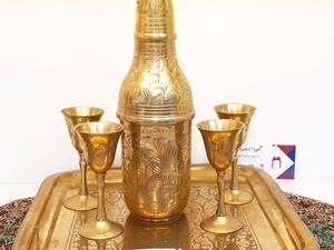 ست تنگ و جام برنجی هندی