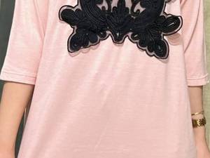 تیشرت آستین سه ربع قواره دار