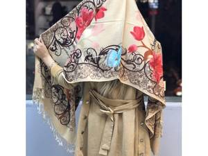 روسری نخی بلند  در انواع طرح و رنگ