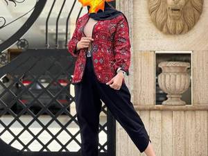  قیمت عمده مانتو ژاکارد سنتی جدید