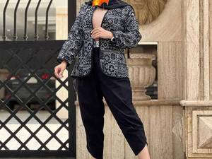  قیمت عمده مانتو ژاکارد سنتی جدید