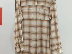 شومیز زنانه چهارخونه کوتاه