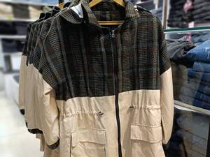 فروش کاپشن پاییزی دو تیکه چهارخونه