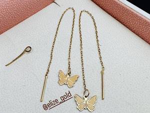 قیمت گوشواره های بخیه ای طلا رشت