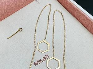 قیمت گوشواره های بخیه ای طلا رشت