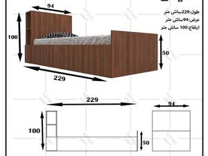 تخت خواب یکنفره ساده کرج