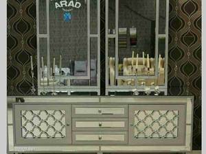 کنسول لوکس مدل گلشن نقره ای