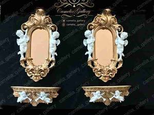 آینه کنسول کوچک طرح فرشته