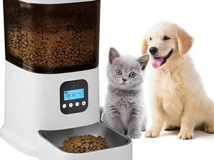 ظرف غذای خشک هوشمند گربه و حیوانات خانگی 