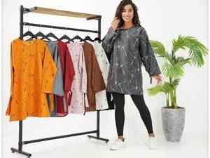 قیمت خرید تونیک بلند آستین کراواتی