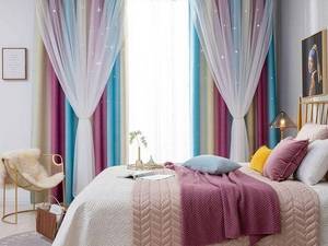 خرید و قیمت پرده اتاق پانچ آماده