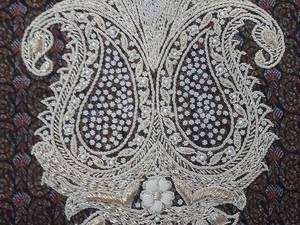 قاب بته حقه دو قلو با سرمه دوزی