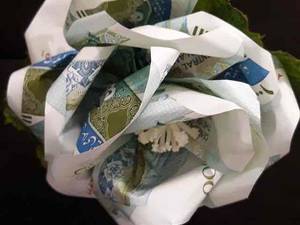 دسته گل اسکناس