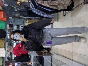 خرید کت جین کوتاه ذغالی همدان