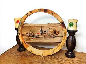 خرید ساعت چوبی روستیک مدرن در گرگان