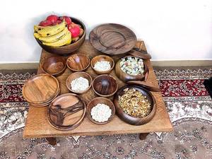 خرید و قیمت ست پذیرایی 6 تیکه چوبی در تبریز