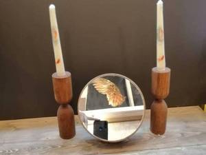 قیمت آینه و شمعدان چوبی در نوشهر 