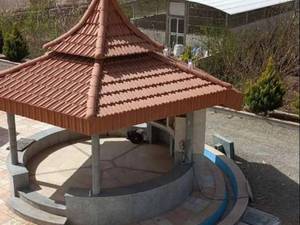 طراحی آلاچیق چهارشیب در اصفهان