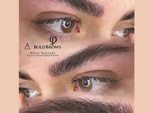 خدمات بولدبروز ابرو قهوه‌ای در تبریز