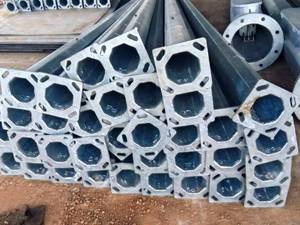 قیمت پایه روشنایی فولادی چند وجهی 10 متری در رشت