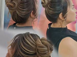 شینیون ساده مجلسی در گوهردشت کرج