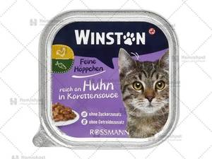 ووم گربه وینستون با طعم مرغ در سس هویج در اصفهان