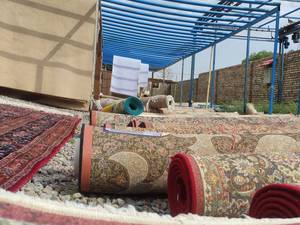 پتینه کاری فرش در نیشابور