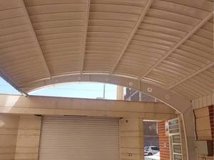 طراحی و ساخت سایبان جفت‌پایه در سیرجان
