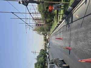 نصب داربست برای ایام محرم در شیراز