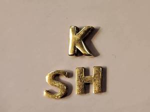 پلاک طلا حروف انگلیسی سه بعدی در مشهد