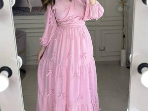 ست شومیز و دامن بلند پاپیون دار در رشت