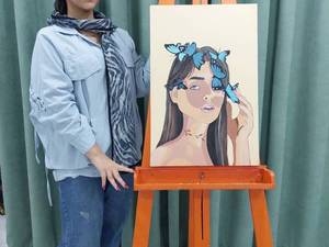 آموزش و تمرین تکنیک رنگ روغن در یافت آباد 