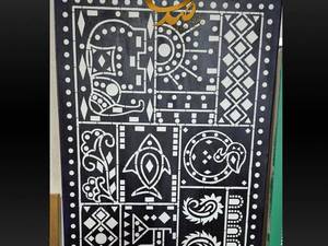 تابلو دکوراتیو با شابلون‌گذاری در رشت