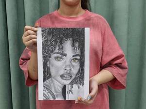 آموزش طراحی چهره با مداد در شهرک ولیعصر