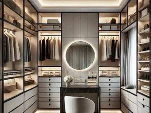 کلوزت روم مدرن در اتاق خواب