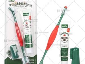 ست مسواک و خمیر دندان سگ و گربه برند هیستوتری