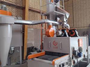 دستگاه شات بلاست سنگ دو توربین