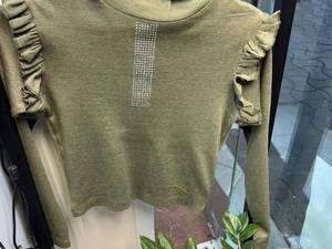 خرید و قیمت پیراهن آستین چین دار بافت