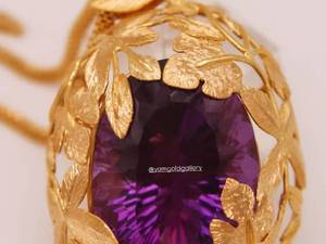 گردنبند طلا زنانه سنگین