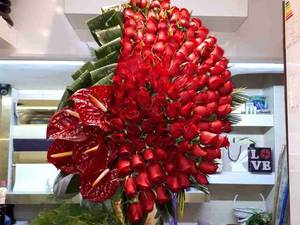 دسته گل رز