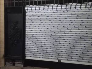 اجرای درب تک لنگه به همراه کرکره