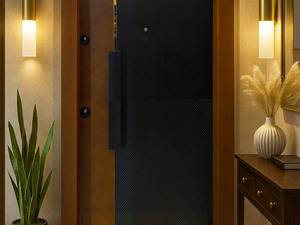 درب ضد سرقت با روکش چوب بلوط