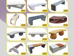 ساخت نیمکت پارکی مدرن در اردبیل