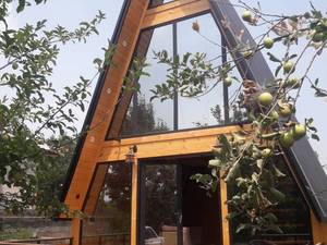 پنجره دوجداره مشکی مات در رضوانشهر