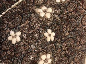 سرمه دوزی رومیزی با حاشیه دوزی