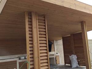 ساخت آلاچیق چوبی ترموود شیک در مشهد