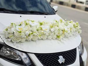 گل ارایی ماشین عروس ساده و شیک در مسجدسلیمان