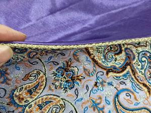 خرید رومیزی ترمه سه تکه ابریشم در انزلی