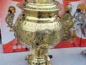 قیمت سماور برنجی گازی ۱۵ لیتری رشت