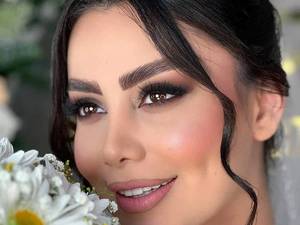آرایش عروس اسموکی شیک در صومعه سرا